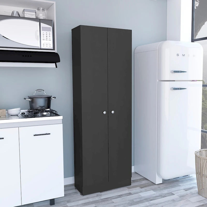 23.6 in. W x 71.1 in. H Freestanding Linen Cabinet with 5 Shelves