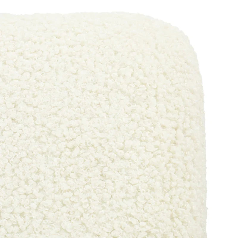 Fabric Upholstered Ottoman Bench with Wood Frame